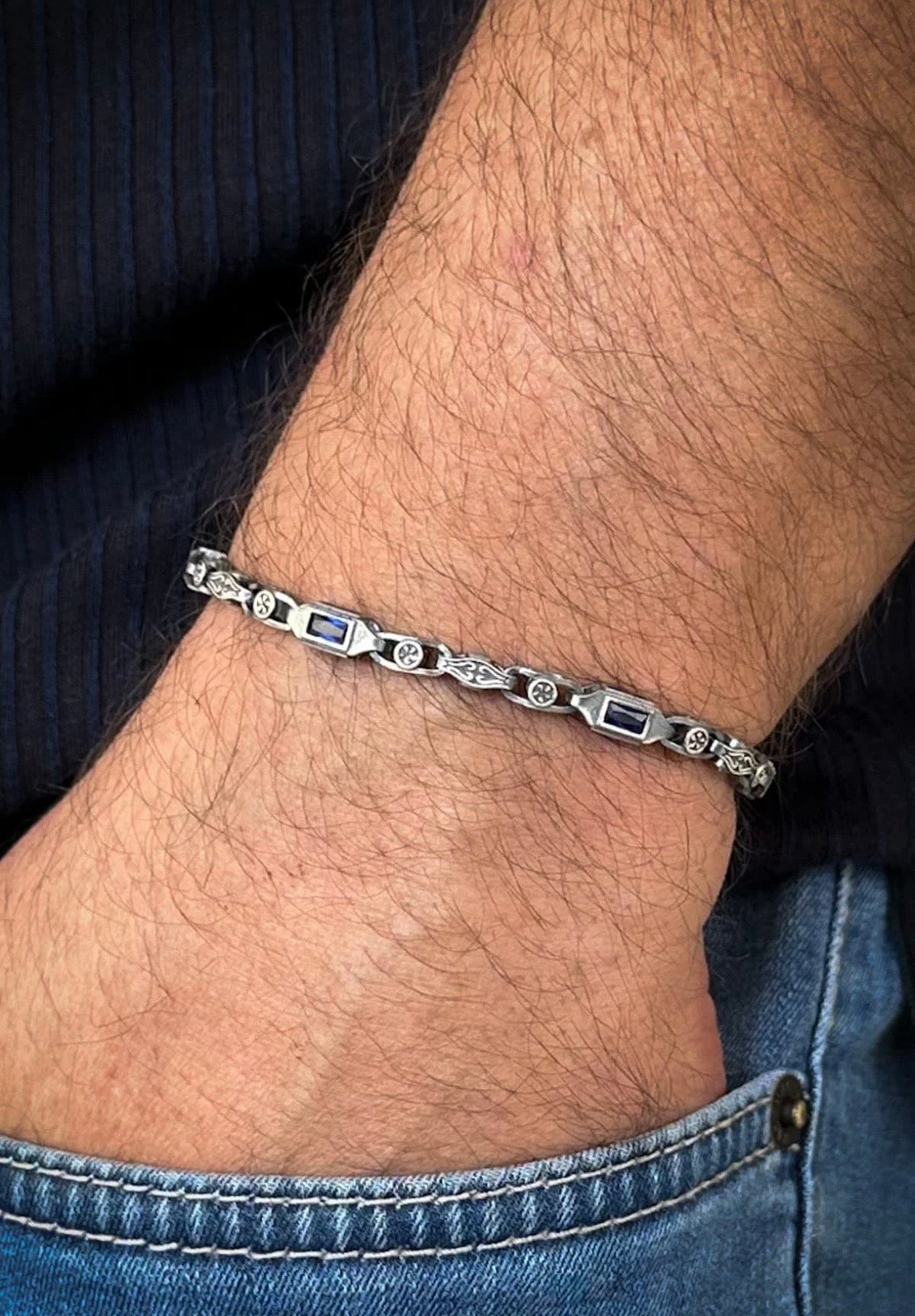 SAVİO 925 bileklik erkek