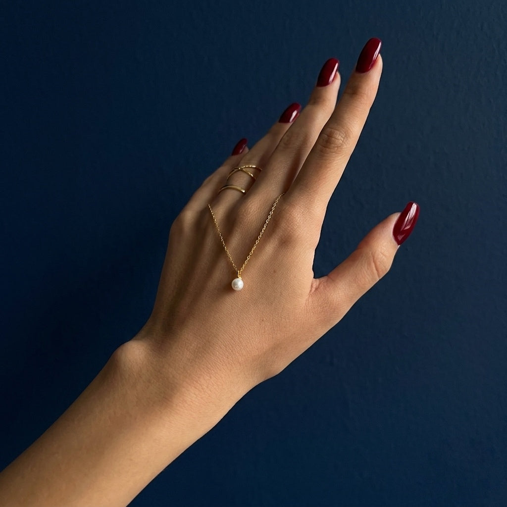 925 İnci Kolye