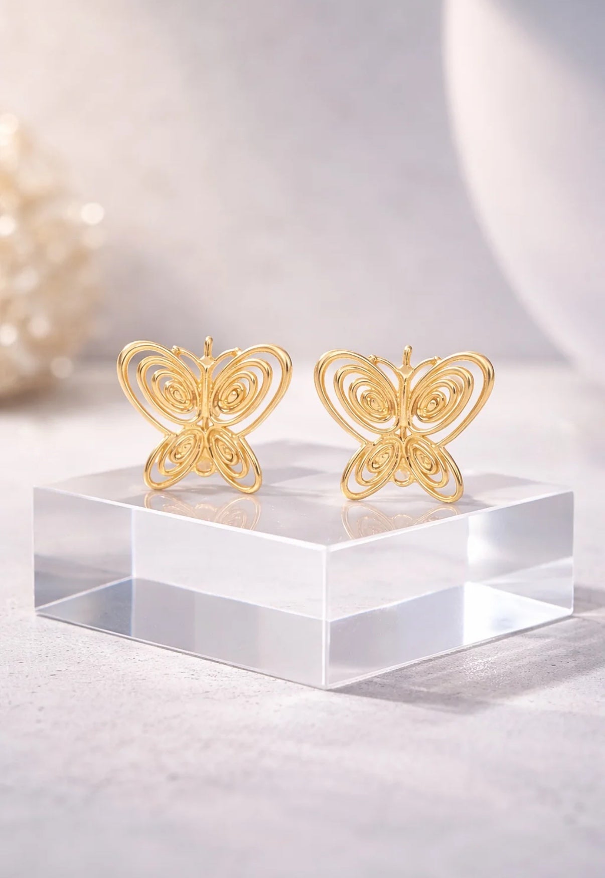 925 Butterfly Earrings