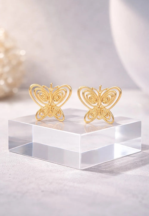 925 Butterfly Earrings